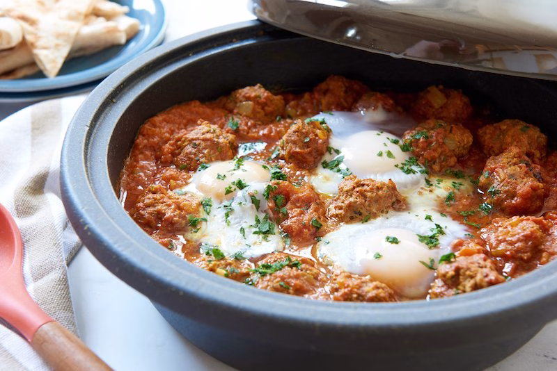 Beef Tagine With Eggs