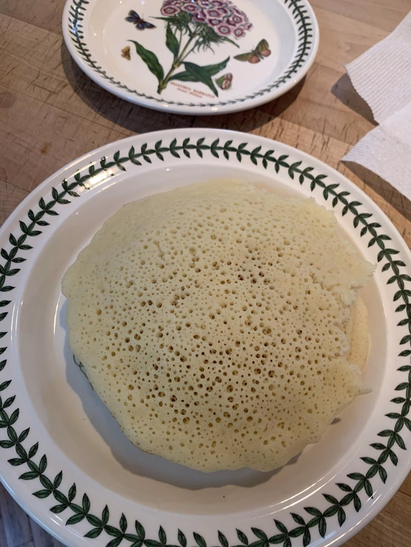 Beghrir With Honey And Butter
