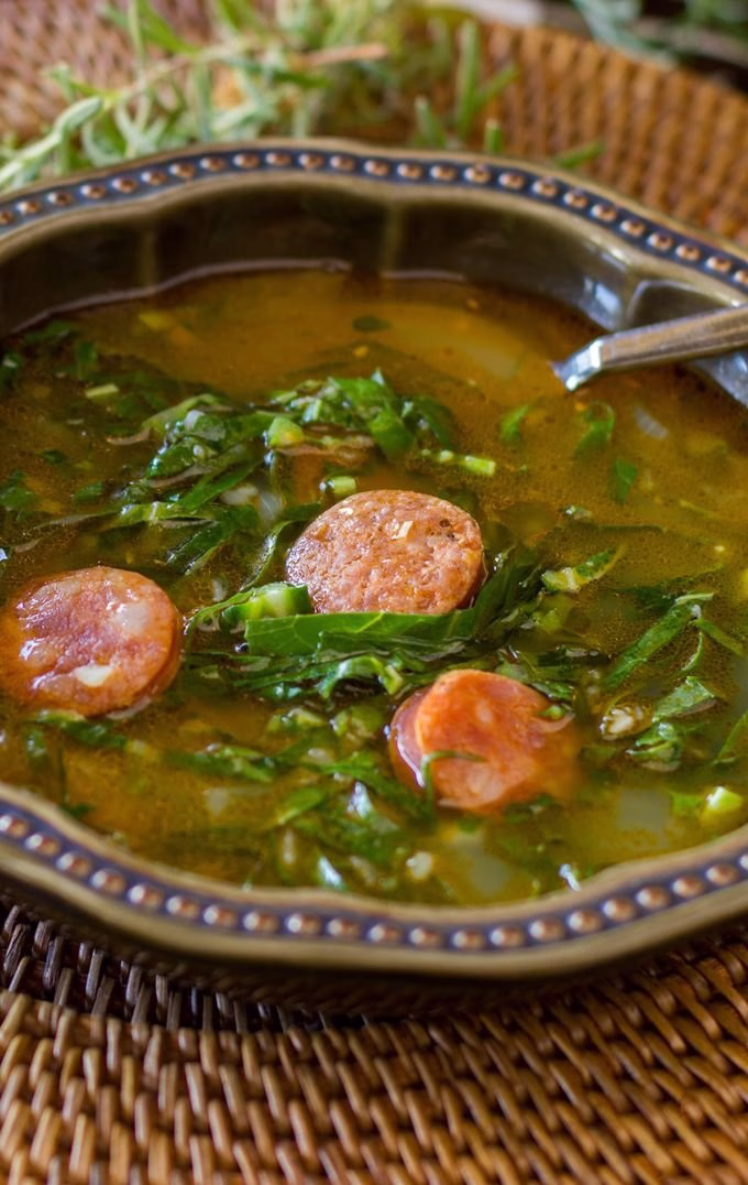 Caldo Verde (Green Soup With Sausage)