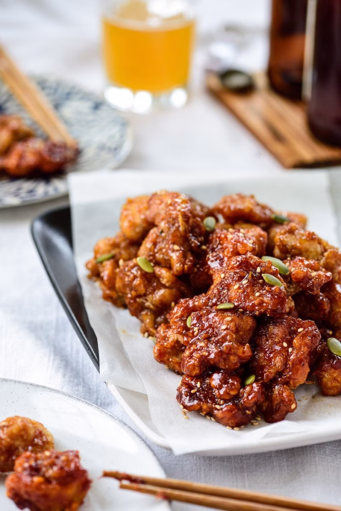 Dakgangjeong (Sweet And Spicy Fried Chicken) Recipe - Cook Your Yummy Cuisine
