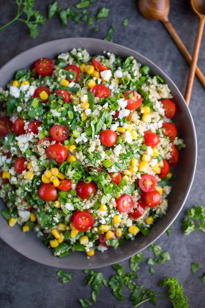 Ensalada De Quinoa Y Espinaca (Quinoa And Spinach Salad)
