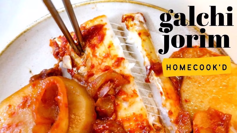 Galchi Jjim (Braised Hairtail Fish)