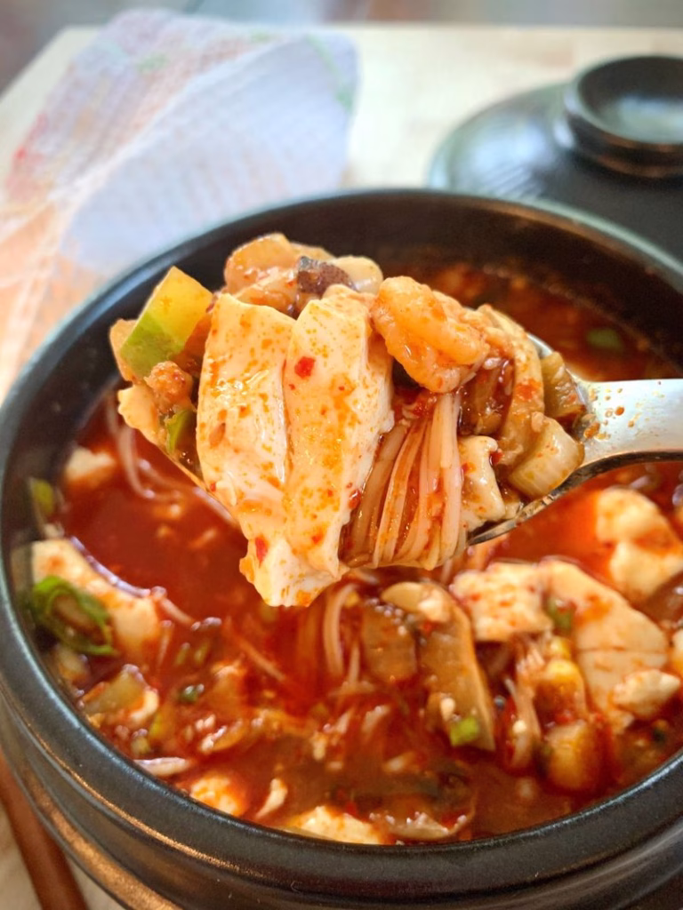 Haemul Dubu Jjim (Seafood Tofu Stew) Recipe - Cook Your Yummy Cuisine