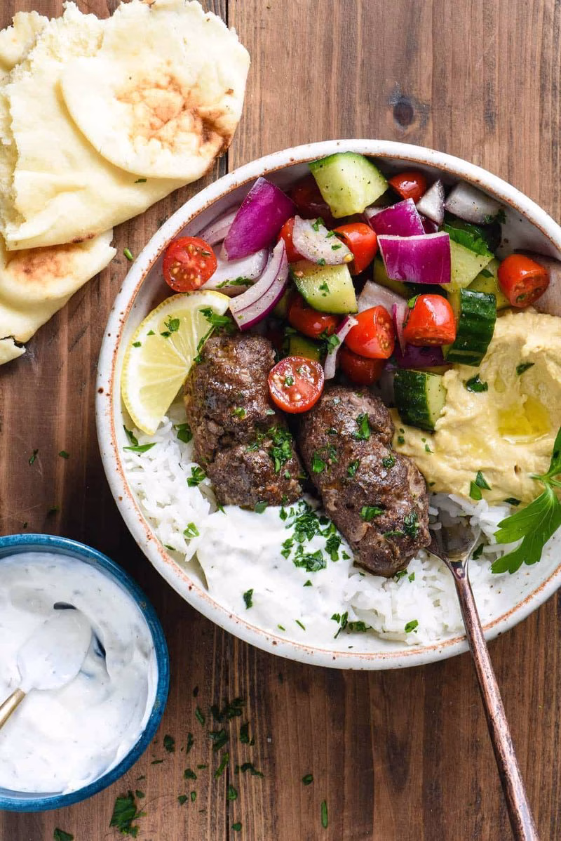 Kafta Wa Hummus Wa Riz