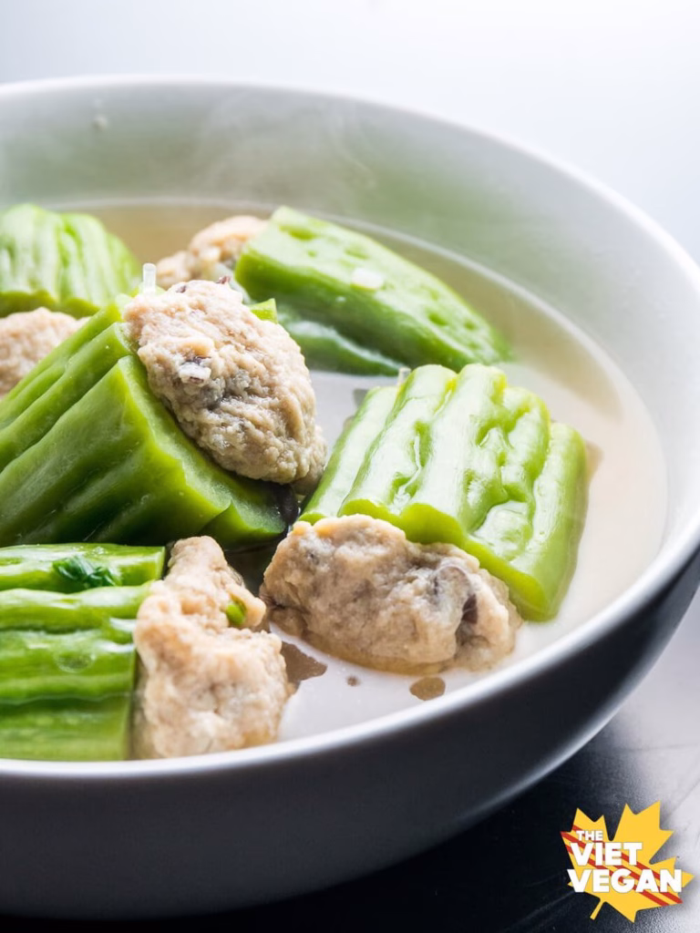 Kho Qua (Stuffed Bitter Melon Soup) Recipe - Cook Your Yummy Cuisine