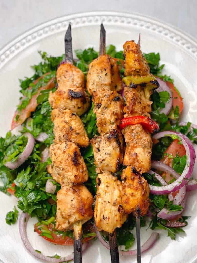 Labanese Shish Tawook Plate