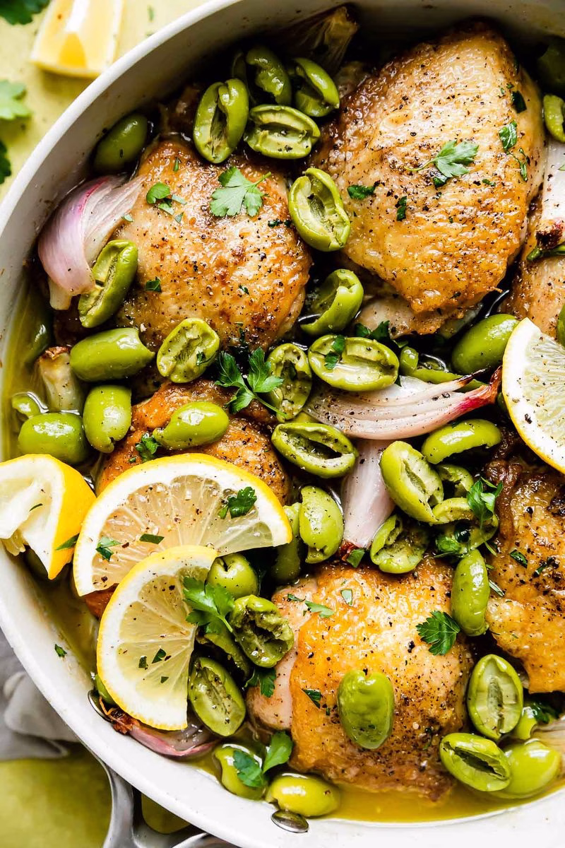 Lemon And Olive Chicken