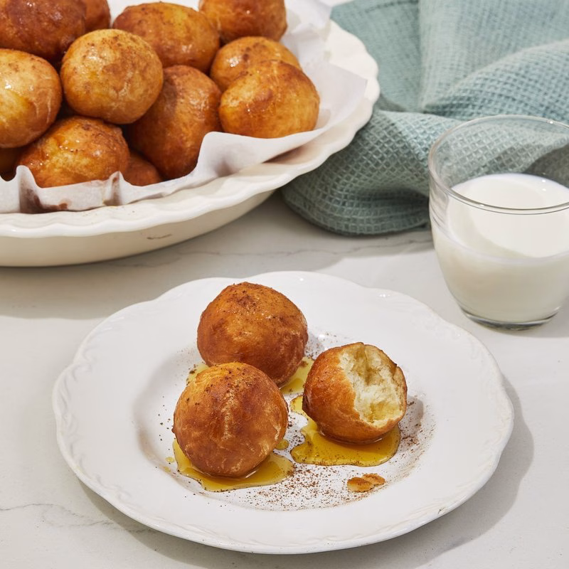 Loukoumades With Nuts