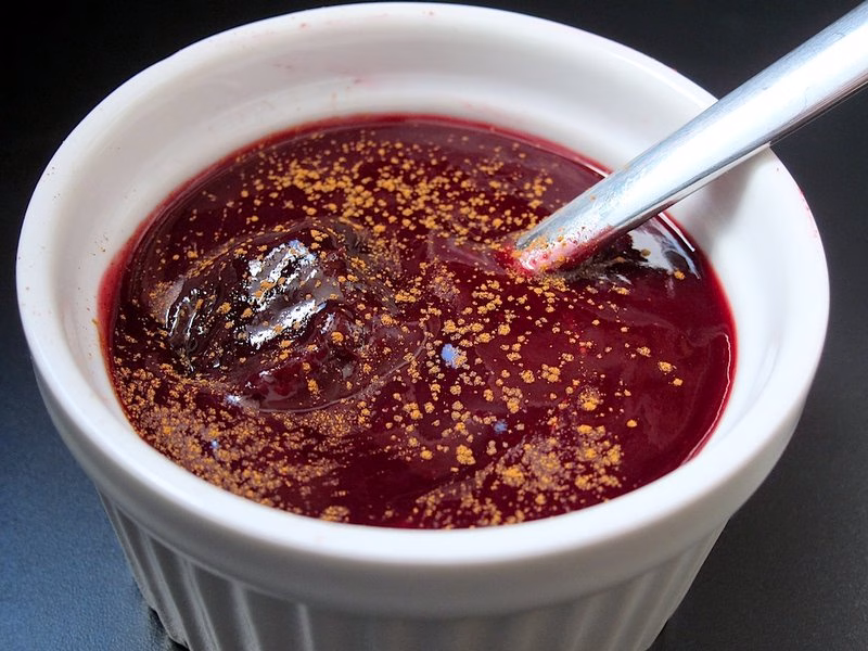 Mazamorra Morada Con Arroz Con Leche (Purple Corn Pudding With Rice Pudding)