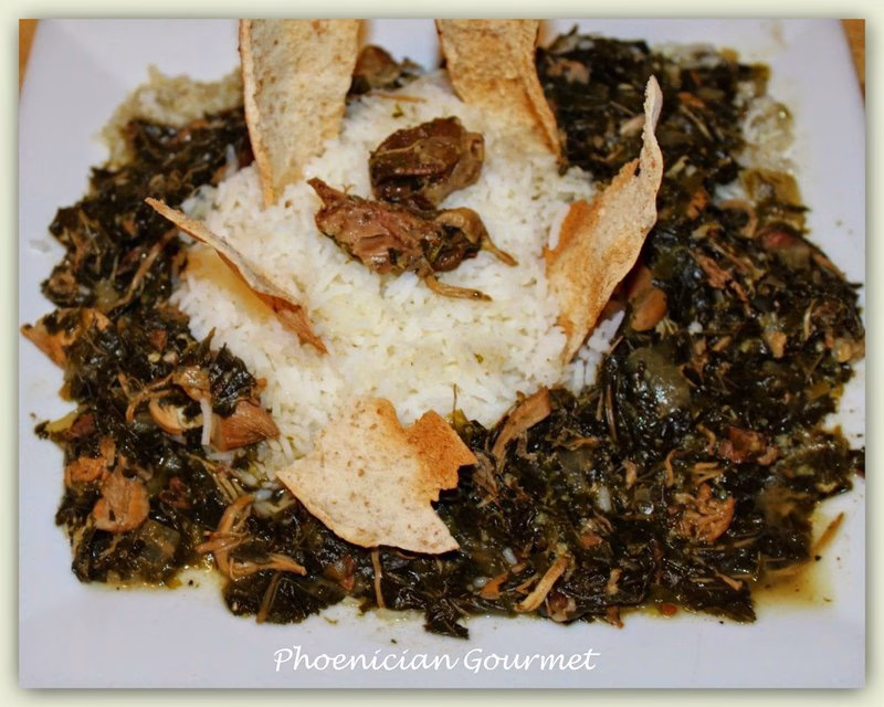 Mloukhieh (Jew’S Mallow Stew)