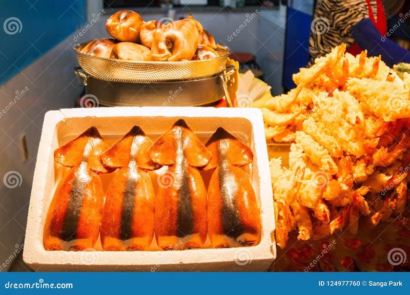 Ojingeo Sundae (Squid Stuffed With Noodles)