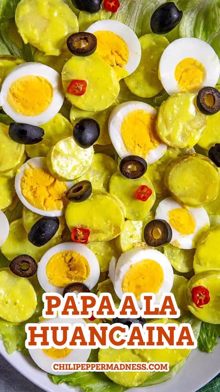 Papa A La Huancaína (Potatoes In Creamy Sauce)