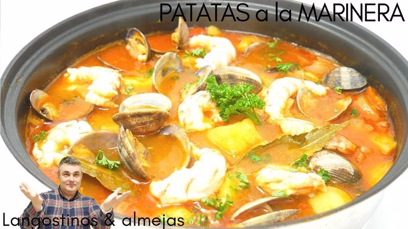 Papas Con Mariscos (Potato With Seafood)