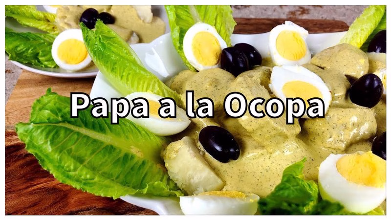 Papas Con Ocopa Y Mariscos (Potato With Seafood)