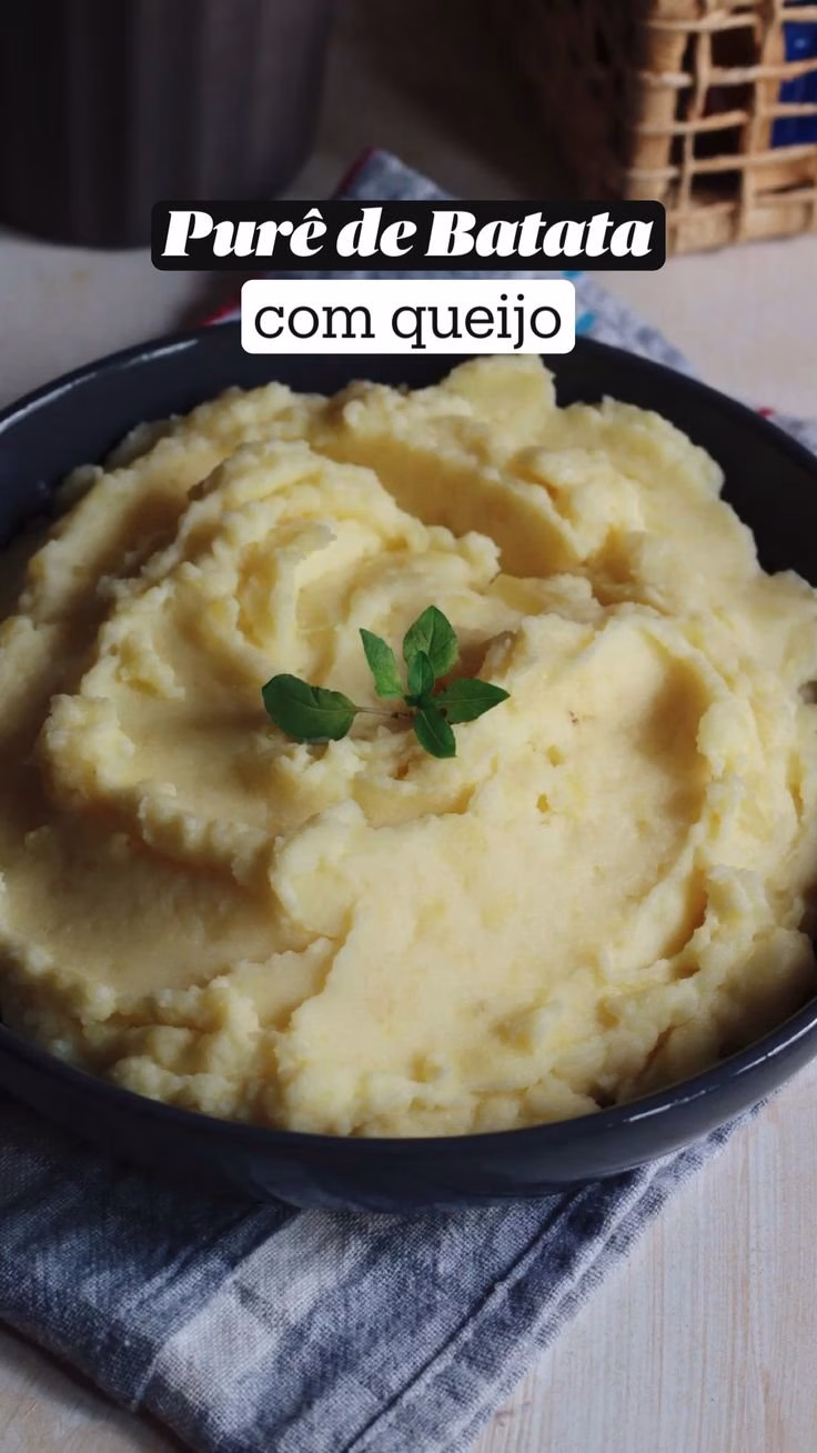 Purê De Batata Com Queijo