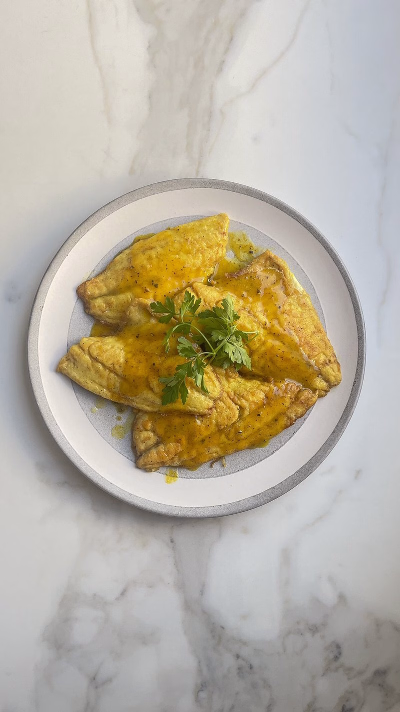 Saffron Fish With Lemon