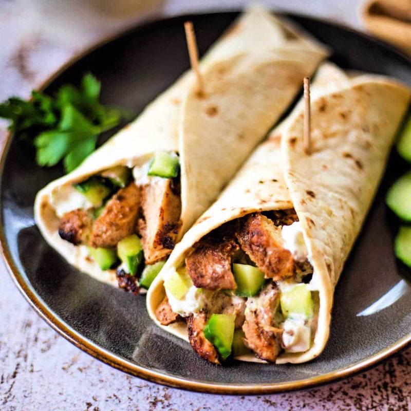 Shawarma Wrap With Freekeh