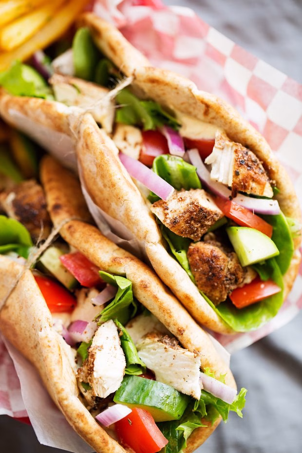 Shawarma Wrap With Hummus