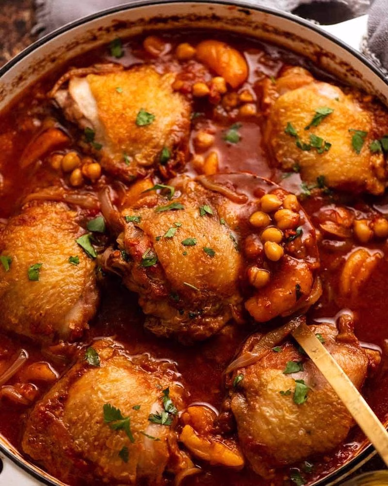 Sweet And Spicy Chicken Tagine
