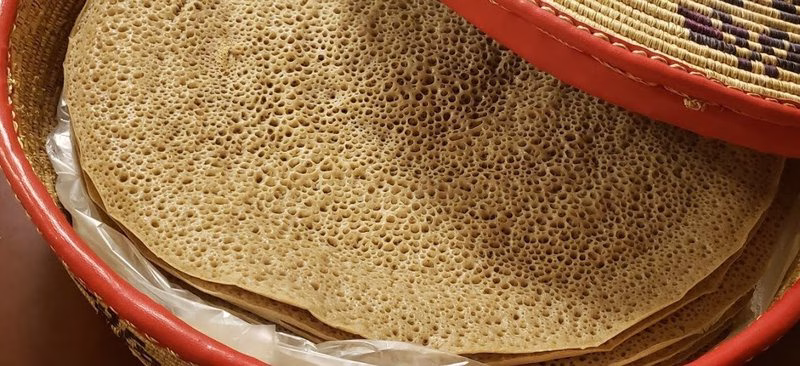 Teff Injera (Injera Made With Teff Flour)